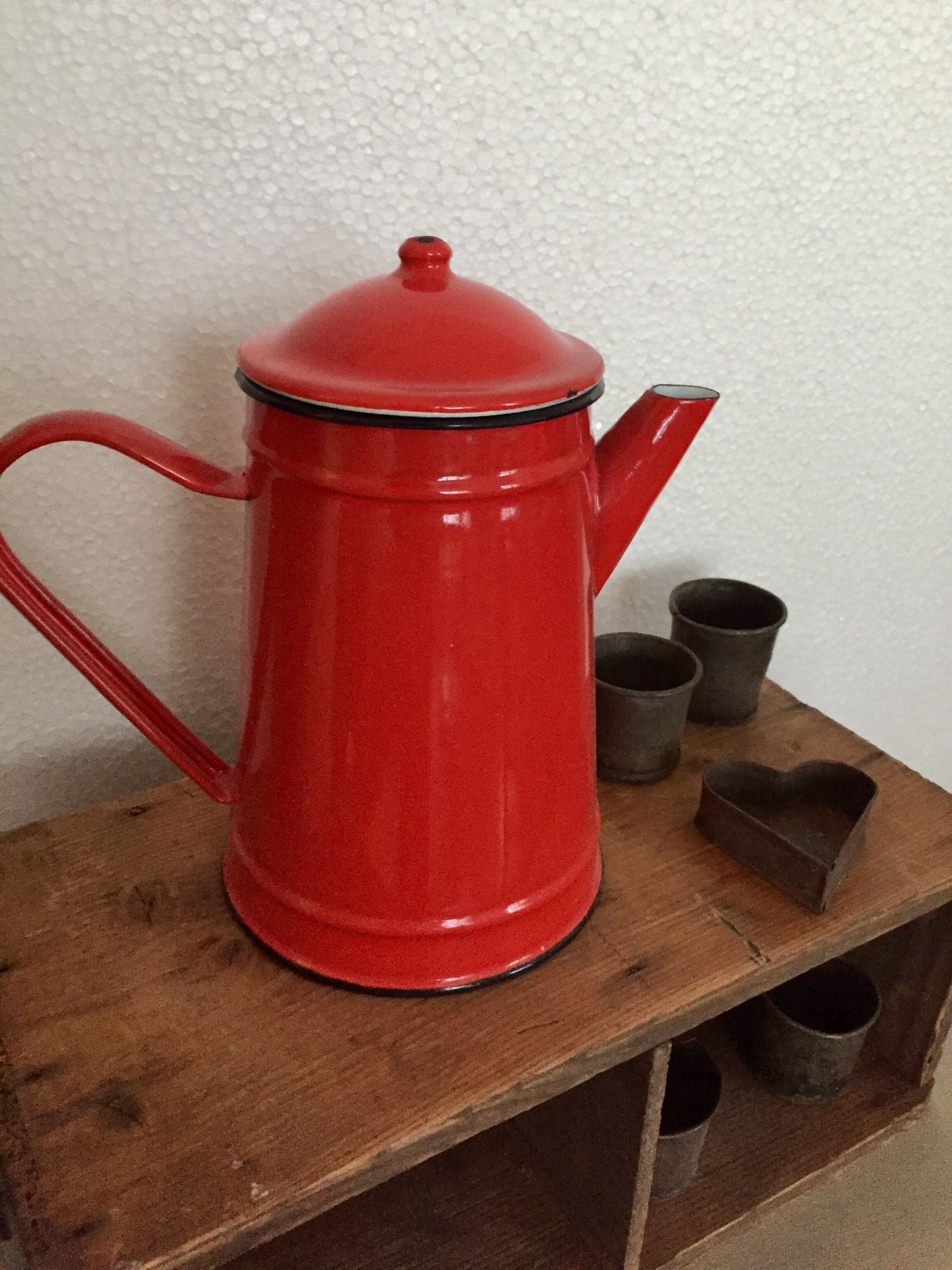 Red coffeemaker for the kitchen