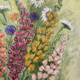 Still life with spring flowers, signed Jafé and dated on the back 1969