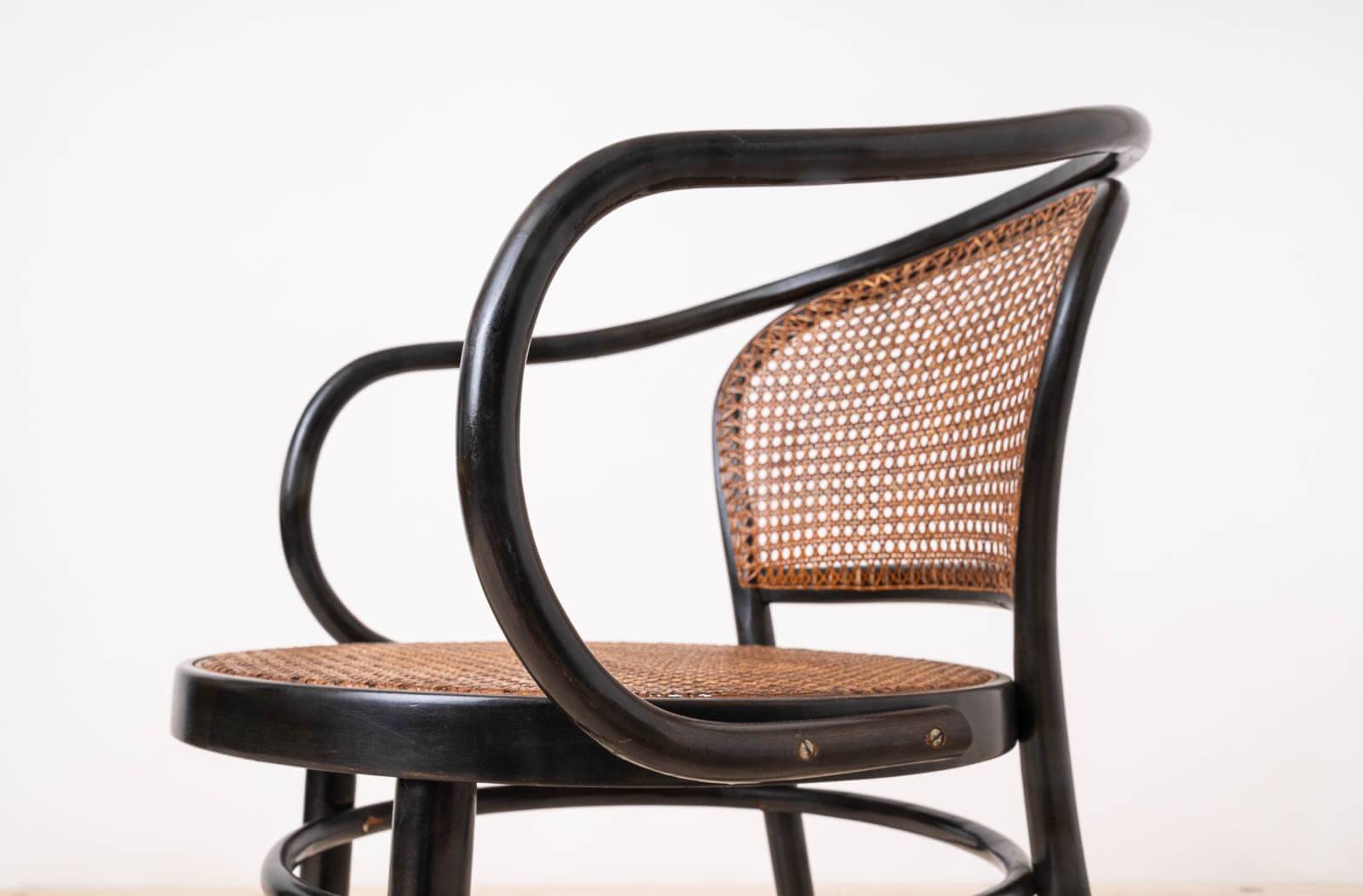 Set of 4 Thonet dining chairs by Drevounia, model 210, Czechoslovakia, 1960s
