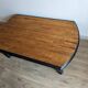 Old black and wood coffee table