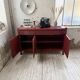 Red lacquered enfilade 1970 160cm