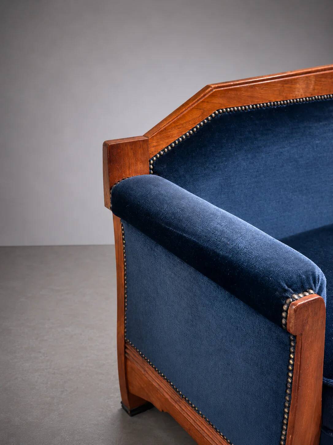 Sofa Art Déco École d'Amsterdam, années 1930