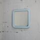 Miroir Cattaneo, Italy, resin, sky blue, circa 1970