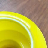 Mid-century yellow glass table lamp model 120 by Uno & Östen Kristiansson for Luxus, Vittsjö, Sweden, 1950s.