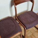 Pair of Baumann chairs model "sled" 1960
