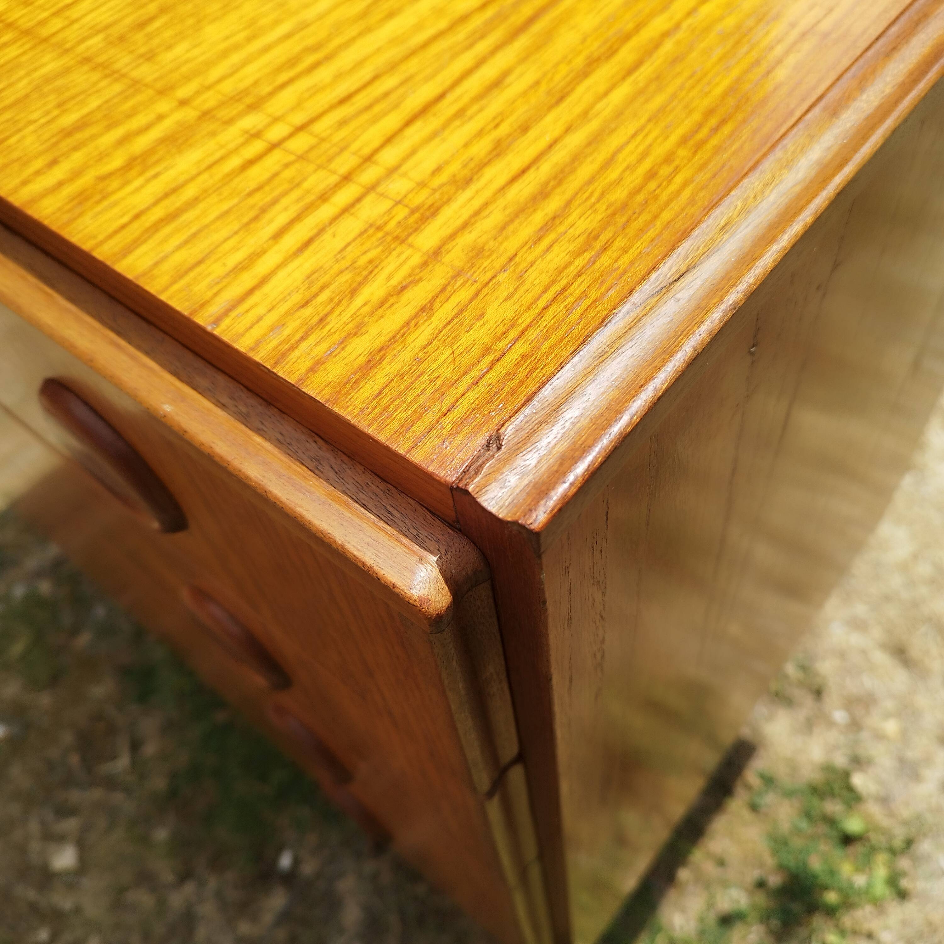 Vintage teak chest of drawers