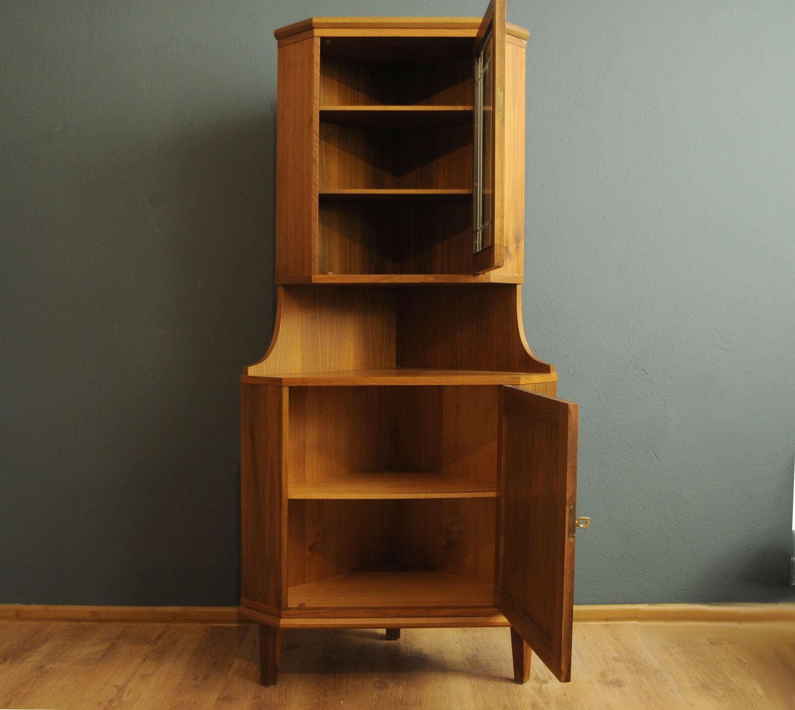 Danish teak corner cabinet, 1960s