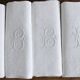 Lot de 6 serviettes de table monogrammées