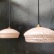 Paire de suspensions en opaline