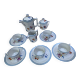 Art Deco coffee/tea service in Limoges porcelain – Floral decoration &