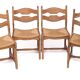 Set of 12 Guillerme and Chambron chairs