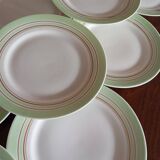 12 assiettes à dessert Descotte Reboisson & Barranger (D.R.B.) Limoges