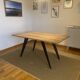 Table design en teck et acier