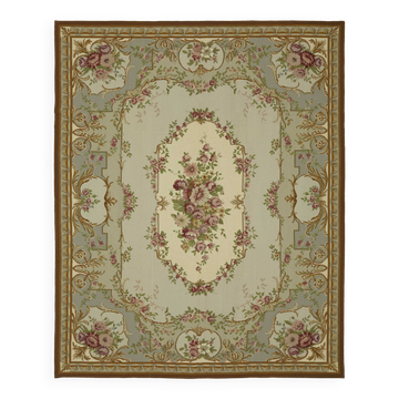 Handmade Vintage Flatweave Needlepoint Kilim 243 cm x 302 cm