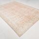 251x363Cm Peach Color Floral Design Rug, Handmade Wool Rug