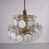 Murano white chandelier, Italy