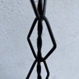 Industrial metal pendant light with mirror