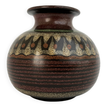 Petit vase en grés émaillée KMK • Vintage 80s • West Germany