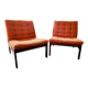 Paire chauffeuses scandinaves vintage