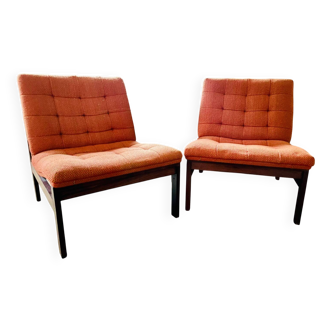 Pair of vintage Scandinavian armchairs