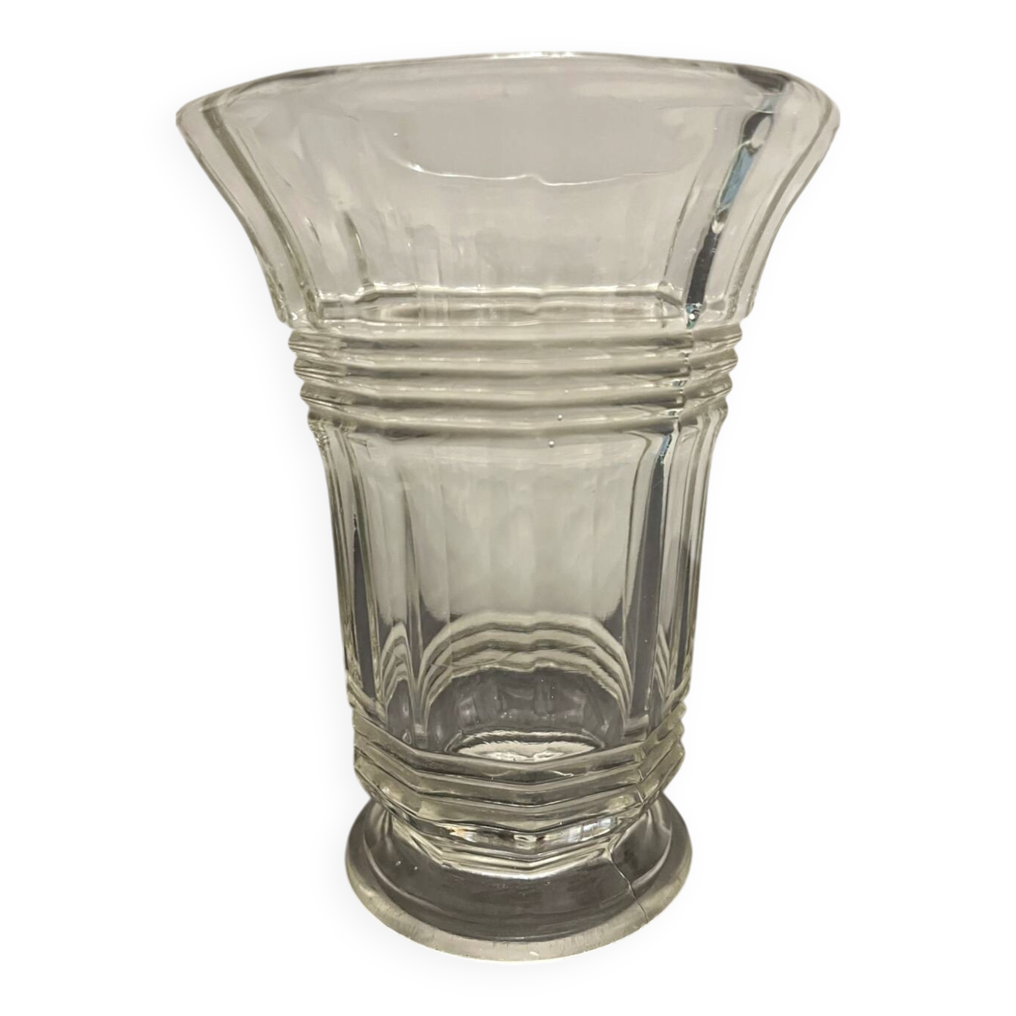 Vintage molded glass vase