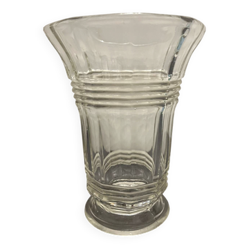 Vintage molded glass vase