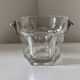 Vintage Italian crystal and silver metal ice bucket