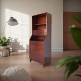 Italian wood and veneered mahogany bookcase, 1960s.