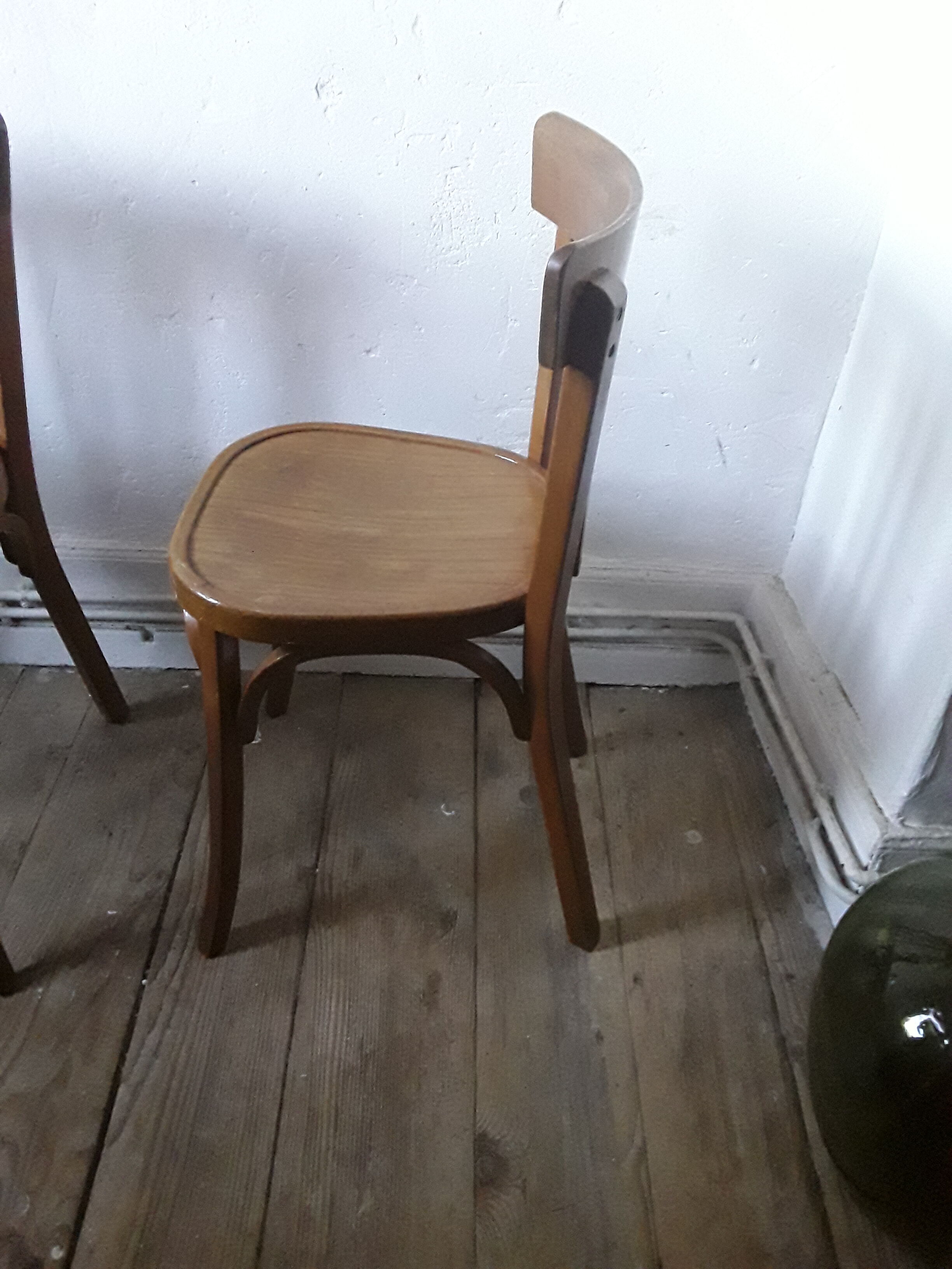 Pair of vintage Baumann bistro chairs
