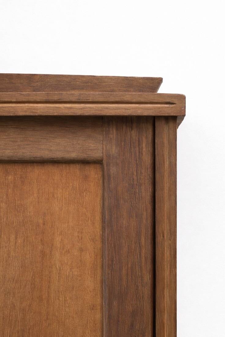 Scandinavian wooden wardrobe