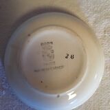 Set of two Digoin cups with small butter knife