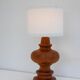 Mid-century modern Scandinavian oak table lamp from Möllers