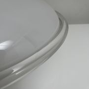 Vintage opal glass ceiling light Saturne Leucos 1970 Italy Diameter 39