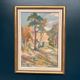 Large Original Swedish Oil on Canvas - “Forest” by Katharina Fontain - Signed - Vintage & Framed - 60 × 80 cm (23.6" × 31.5")
