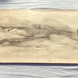 Large drawing of a man signed around 1943 pencil on paper dimensions: height -120cm-