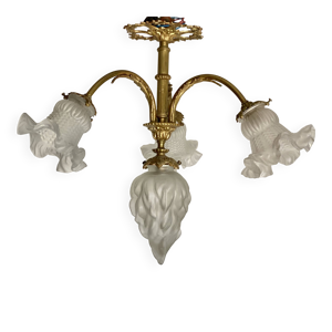 lustre bronze doré fin