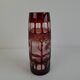 Egermann Art Deco Ruby Cut Overlay Vase, Czechoslovakia, circa 1920