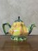 Painted ceramic teapot