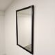 Vintage 1970s Wall Mirror with Black Wooden Frame