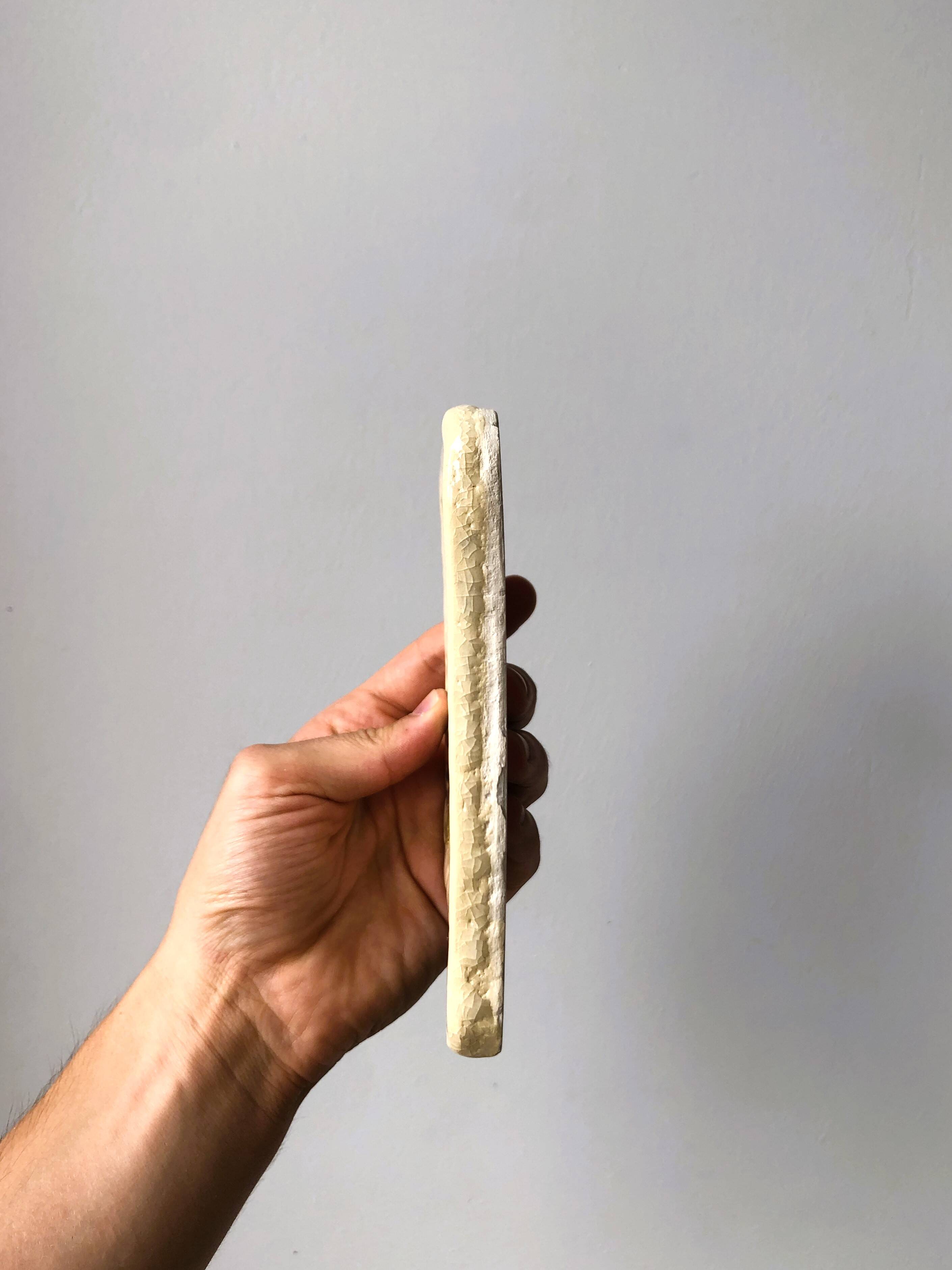 Handmade ceramic flower trivet