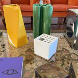 Studio Opi, White space age mod. Ikebana A ceramic vase / ashtray, Gabbiane