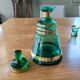 Vintage carafe and 5 glasses