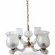 Vintage style Florentine/Hollywood Regency chandelier with 3 lights, 1970s revival 1.