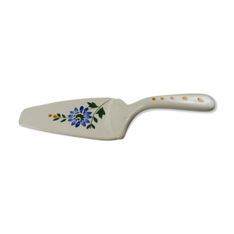 Old pie shovel, flower decoration, Selestat, from Sarreguemines