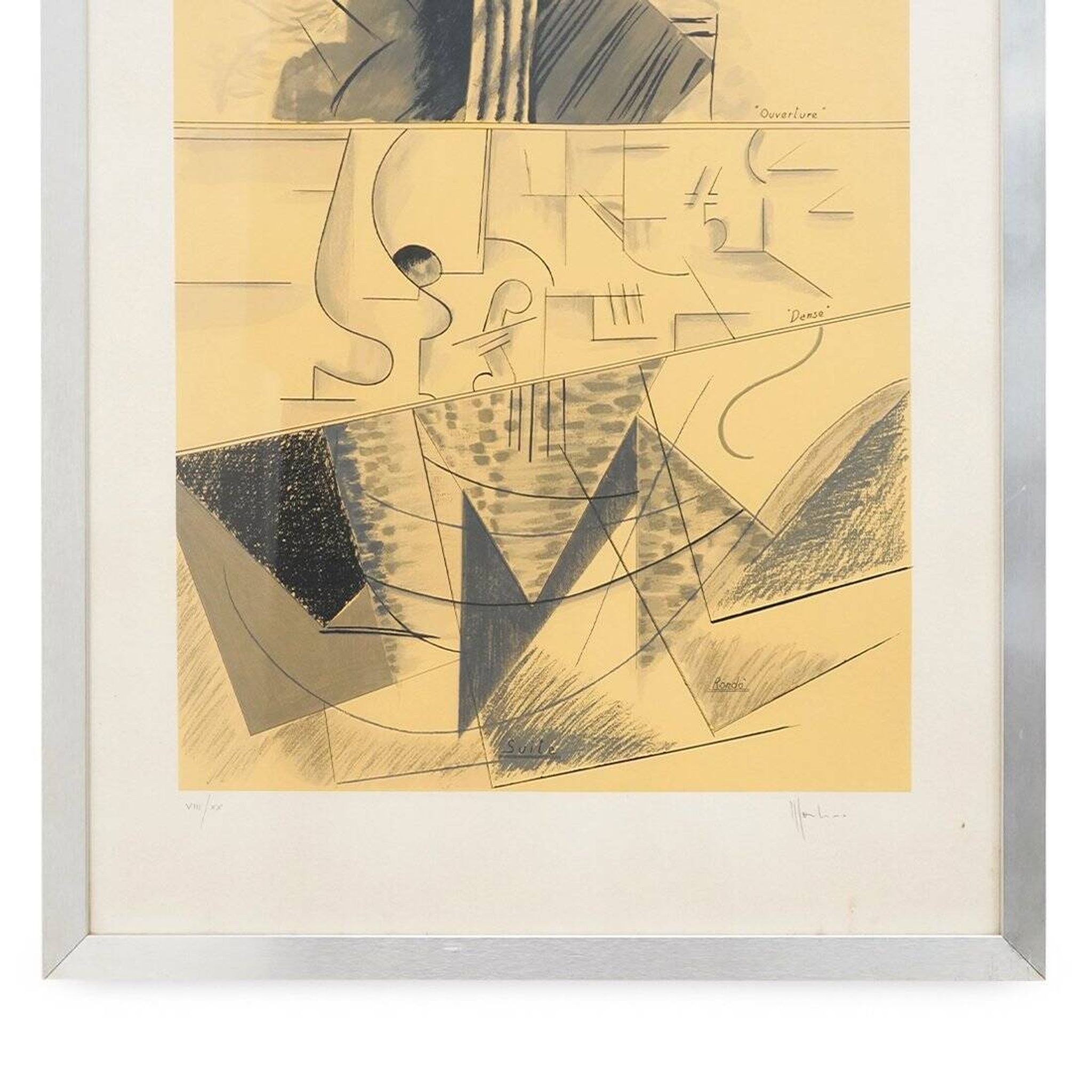 Aldo Mondino, Dance, colour lithograph on paper, 1970s