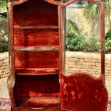 Display Case in Marquetry & Martin Varnish Napoleon III Louis XV Style