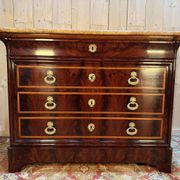 Louis Philippe period mahogany chest of drawers