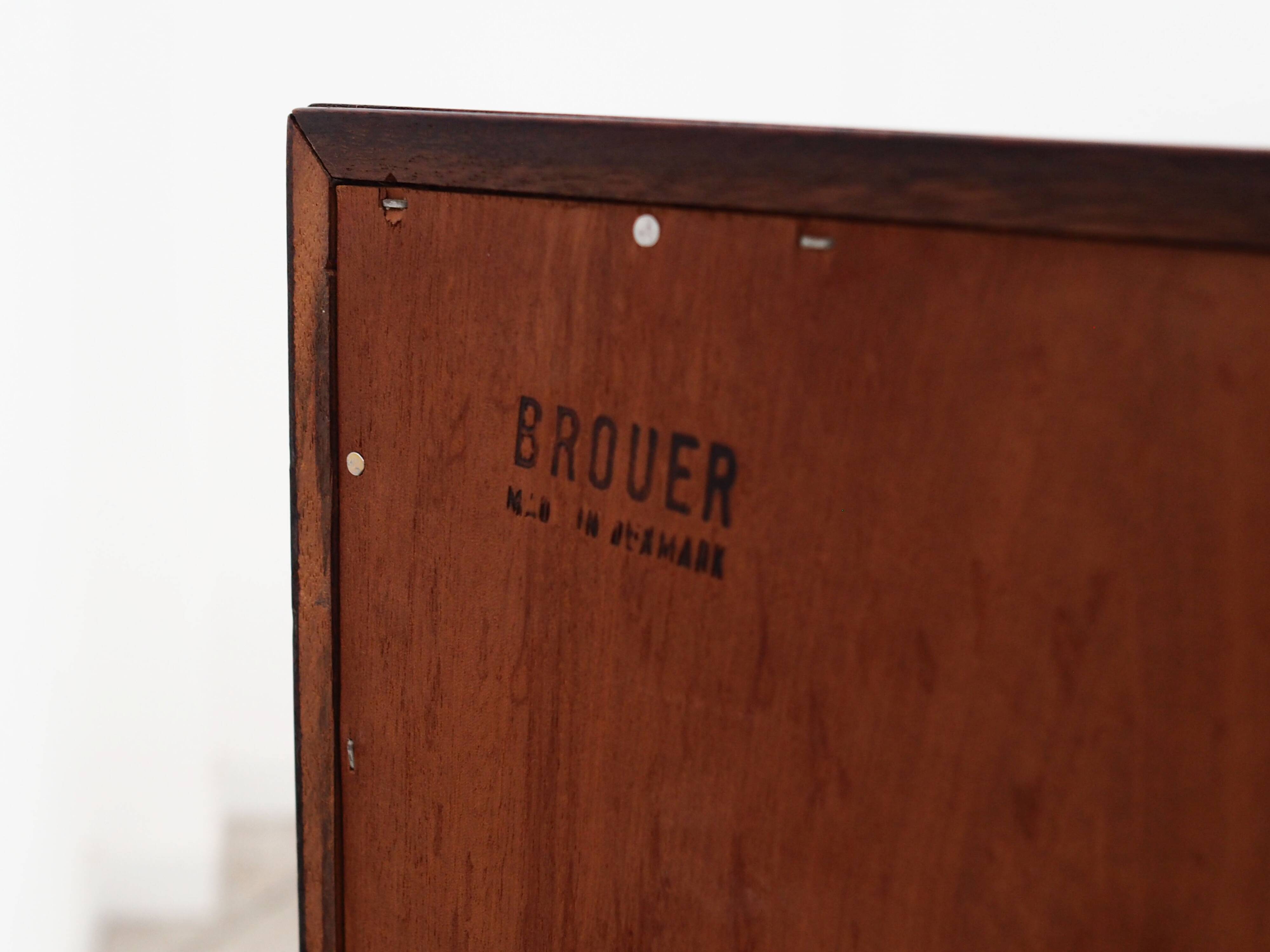 Rosewood bookcase, Danish design, 1970s, manufacture: Brouer