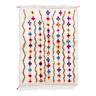 Tapis berbère marocain Azilal à motifs colorés 1,40x1,05m