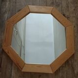 Grand miroir octogonal design scandinave